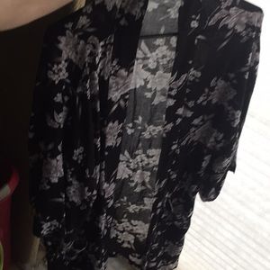 Spiritual gangster maya kimono black floral